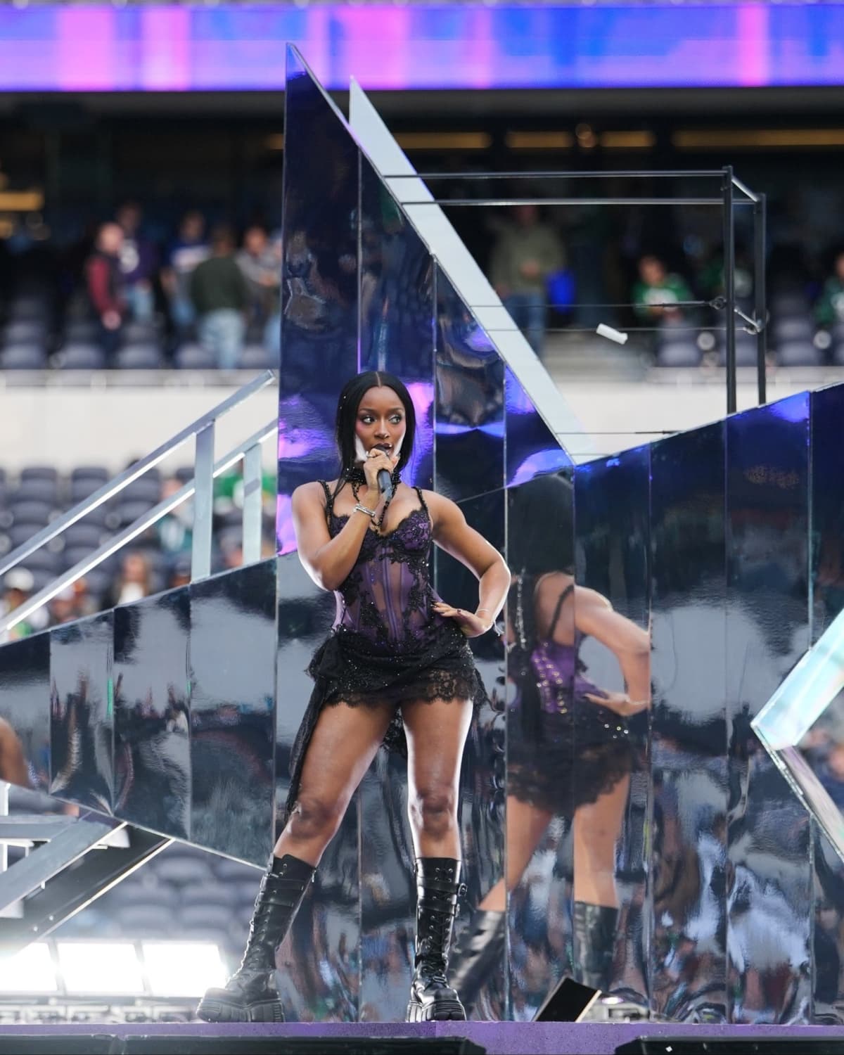 Ayra Starr performs at NFL London Game between Eagles and Jaguars