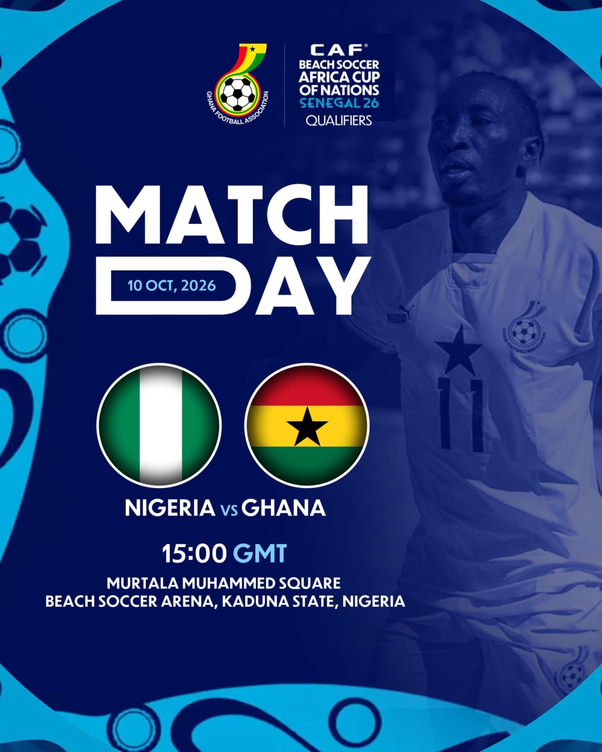 Ghana Take on Nigeria in First Leg of Beach Soccer AFCON Qualifier