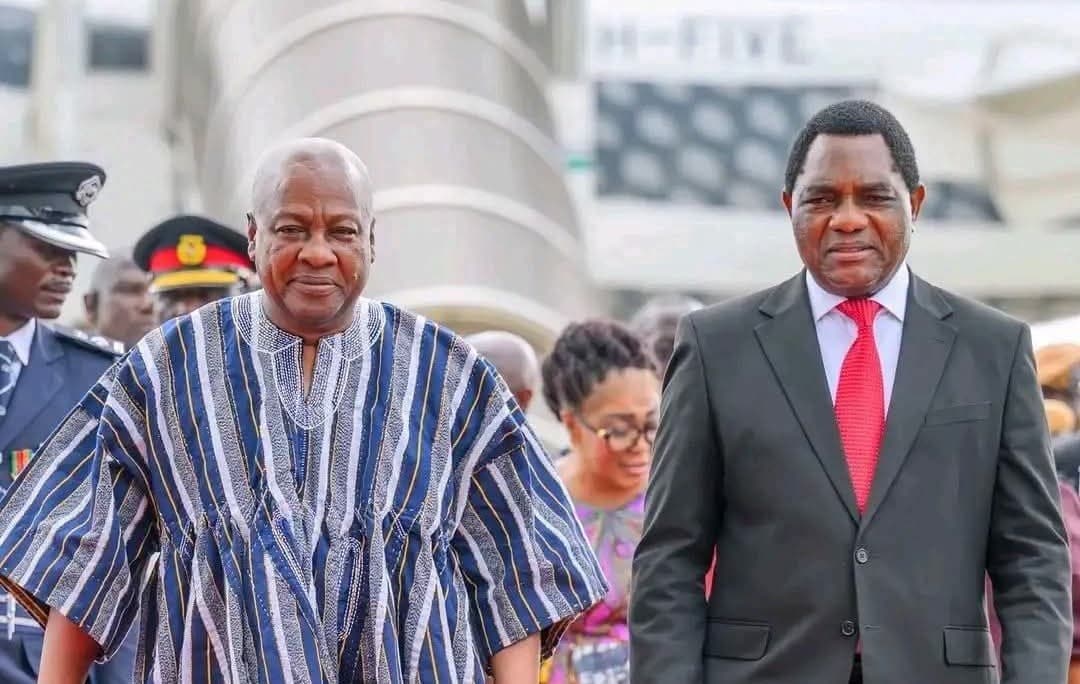 Mahama congratulate Hichilema on his re-election as President of Zambia