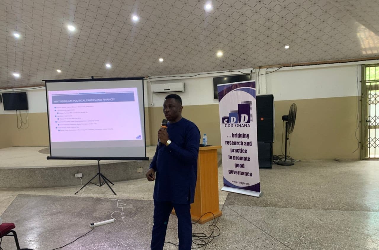 CDD-Ghana pushes for independent authority to regulate political financing