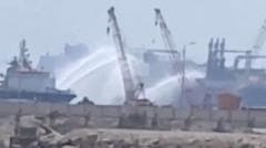 Drone attack caused fire on gas ships at Mediterranean port, Egypt says