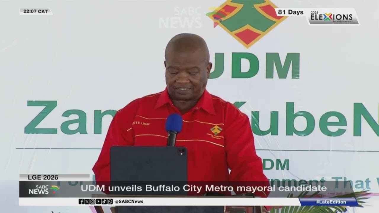 UDM set to launch manifesto, name Joburg mayoral candidate on Sunday