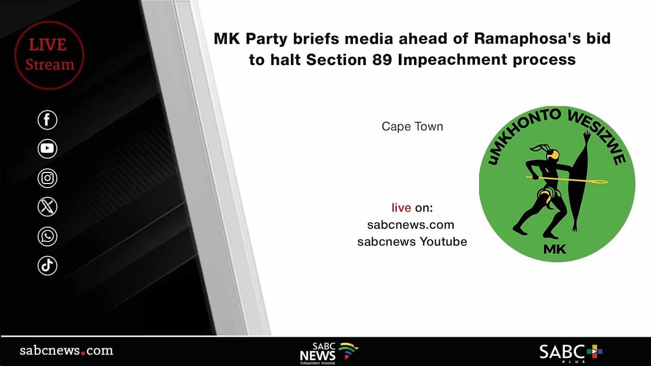 LIVE | MKP briefs media on Ramaphosa’s urgent bid