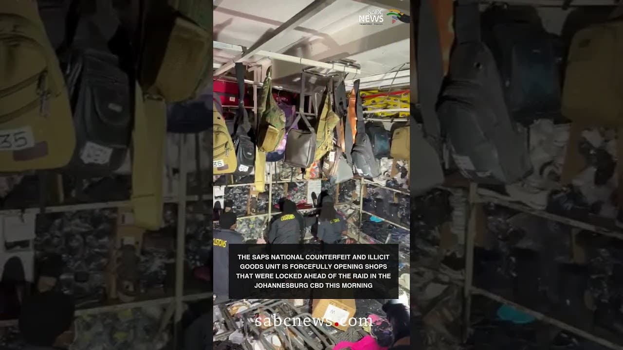 Multi-agency operation targets illegal trade in Joburg CBD