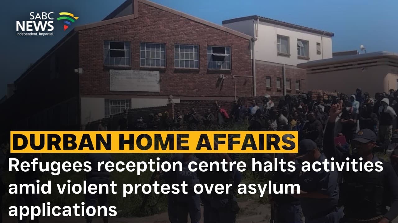 Scrapyard set alight amid protests over Durban refugee centre