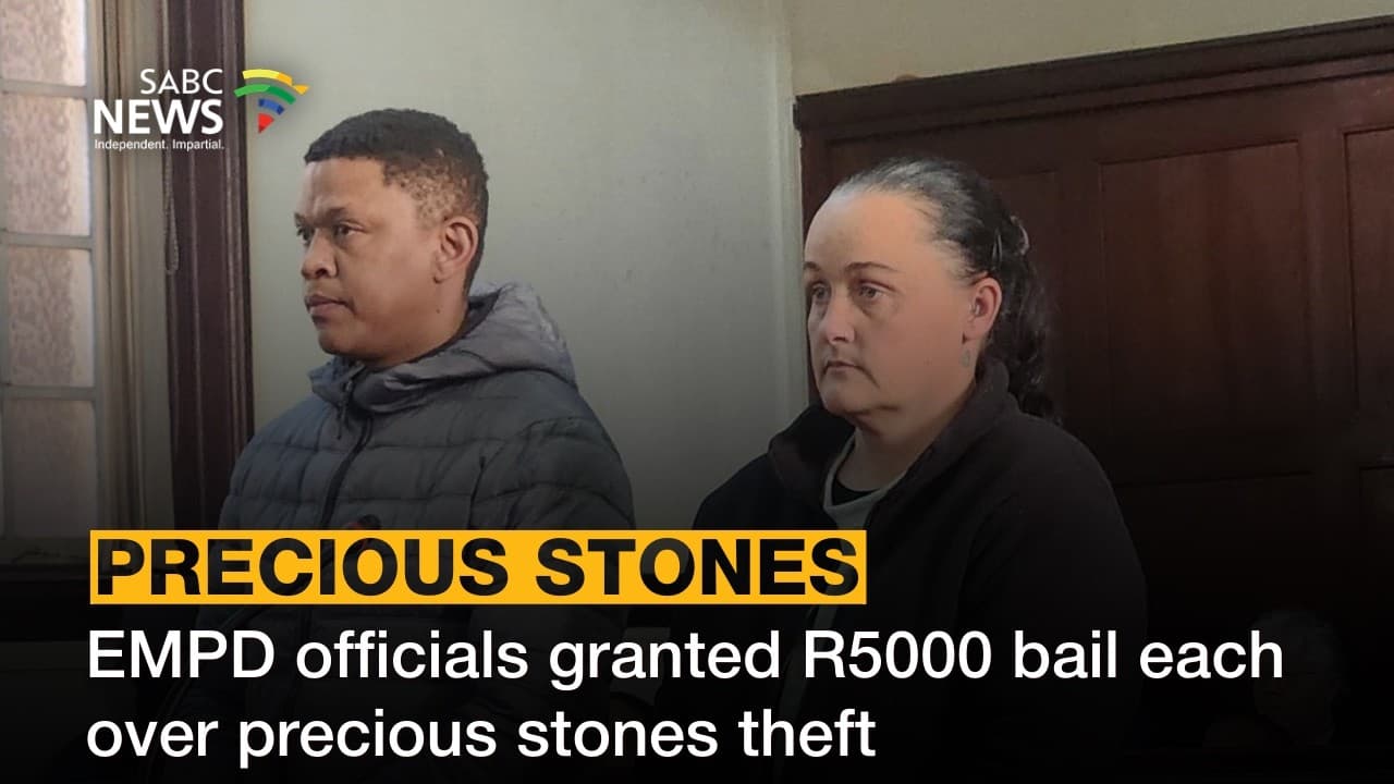 Officers accused of stealing precious stones out on R5 000 bail