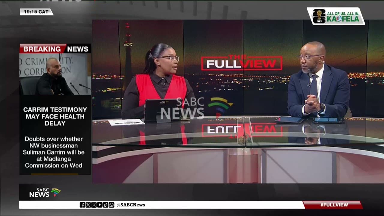 Suliman Carrim’s return to Madlanga Commission remains in doubt