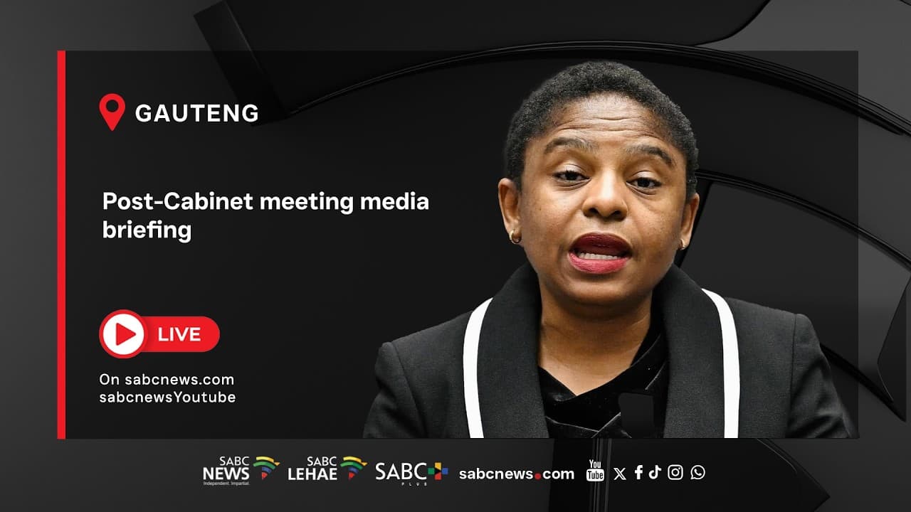 LIVE | Post-Cabinet meeting media briefing