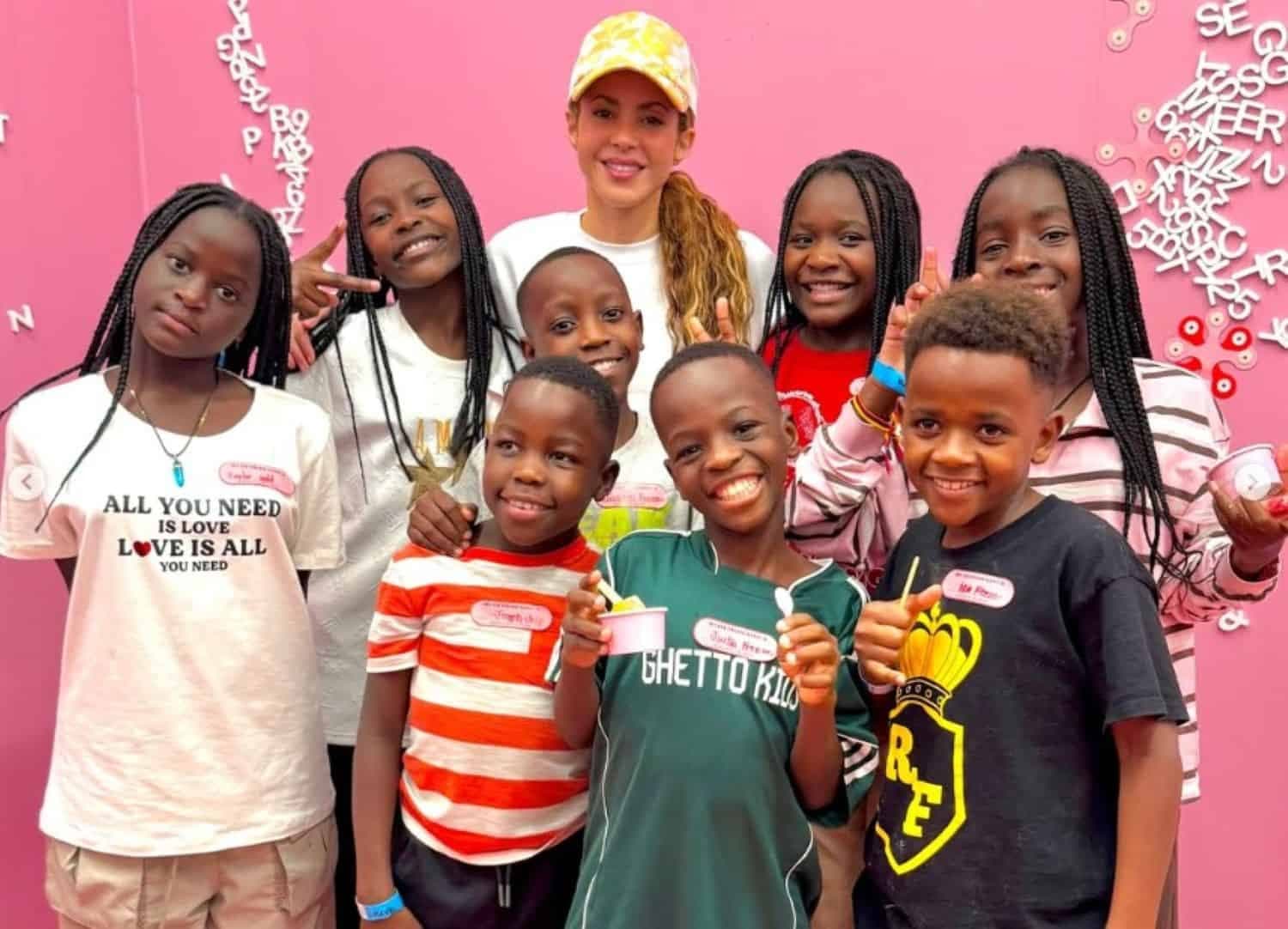 Shakira fulfils her promise and brings the Uganda Ghetto Kids to perform with her on stage