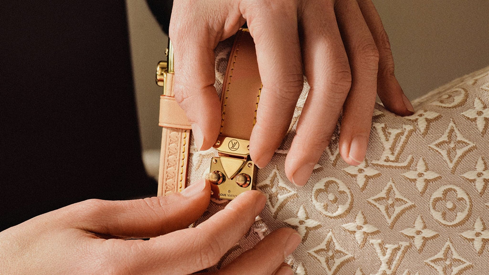 The 130-year-old LV monogram gets a new texture – and a ribbon-pink debut