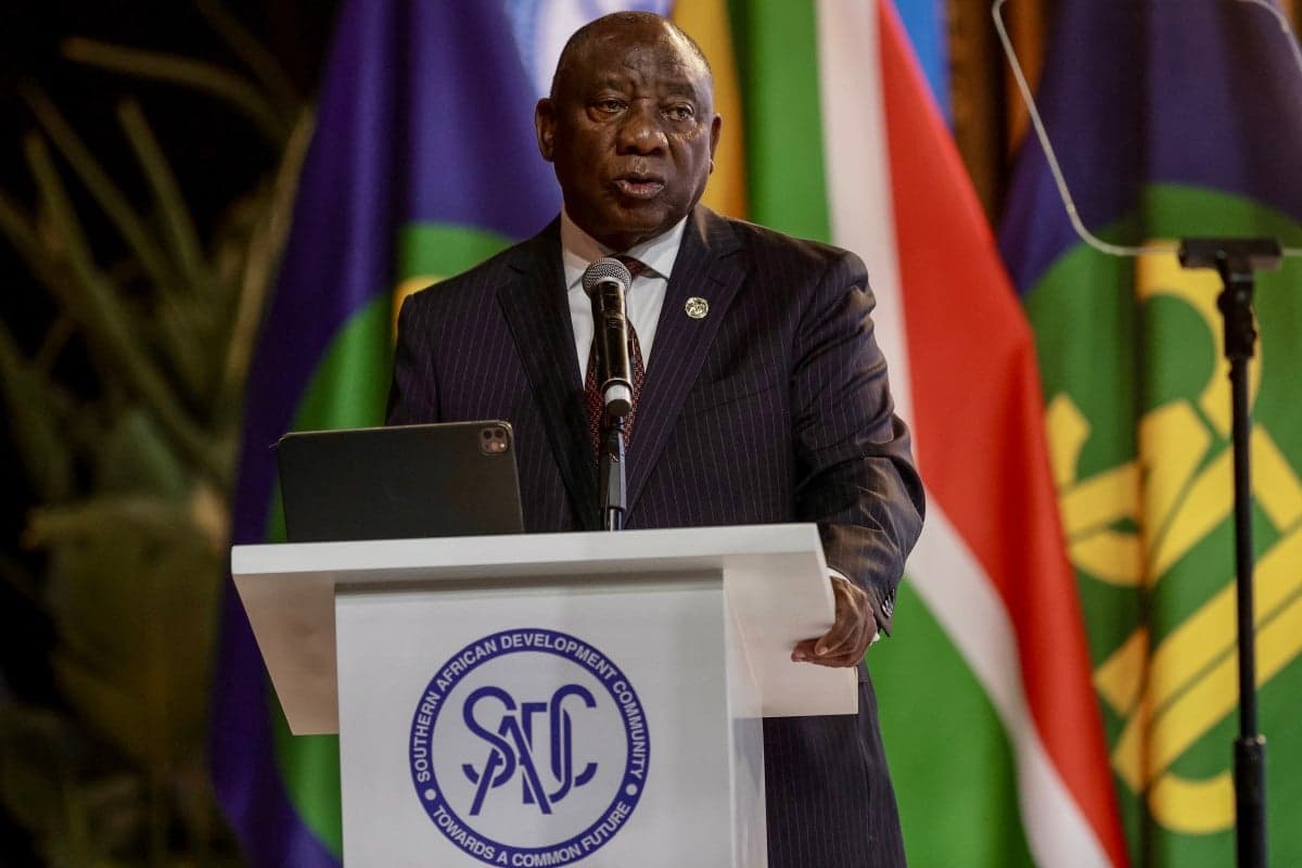 Ramaphosa says some African leaders believe outside forces may be fueling anti-foreign national protests