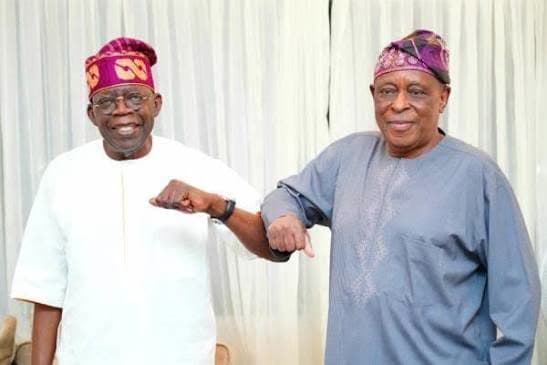 Tinubu pens moving tribute for ex-Governor Osoba, calls him “brother in purpose”