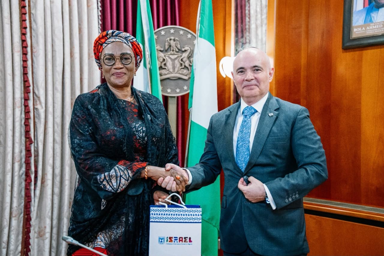 Nigeria’s First Lady receives Israel’s ambassador