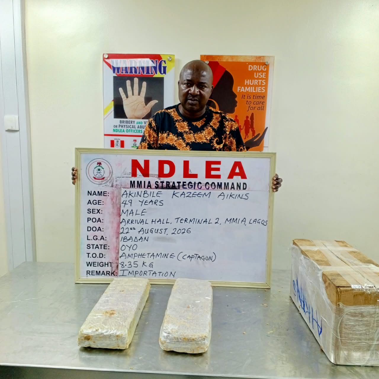 NDLEA intercepts N6.2bn ‘Jihadi drug’, opioids at Lagos airport