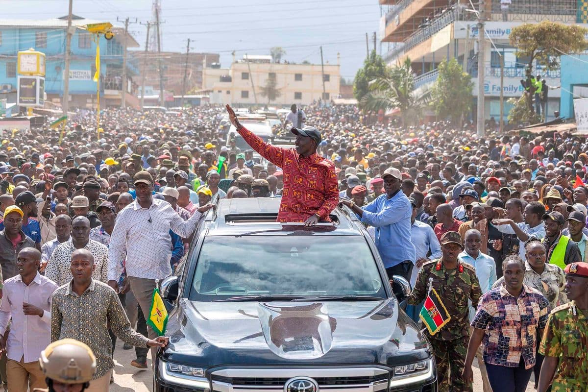 PREMIUM Ruto: We did not overpromise Kenyans in last general election Ruto says Kenya Kwanza administration on track to deliver on the UDA manifesto. Politics 7 min ago