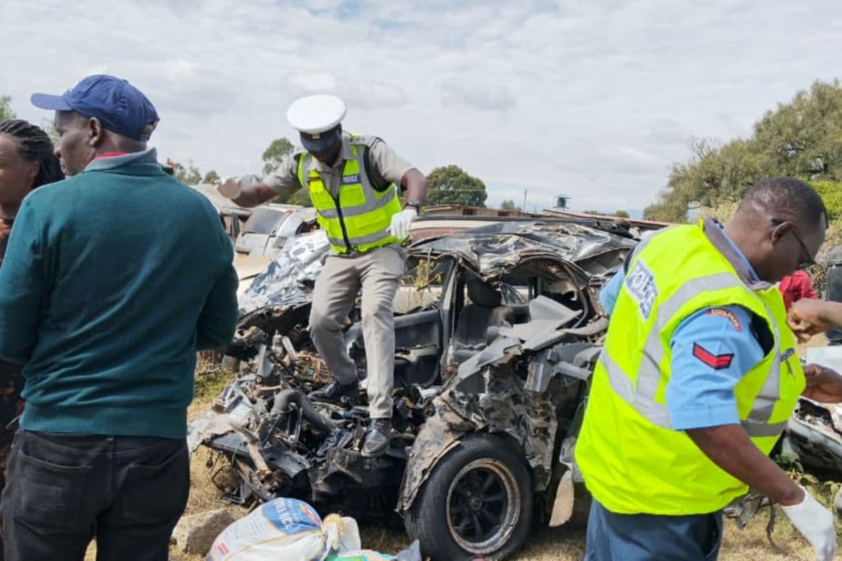 5 people killed as bus and private car collide at Kikopey Gilgil sub-County Police Commander Winston Mwakio said those who died were all occupants of the private vehicle. Nakuru 22 min ago