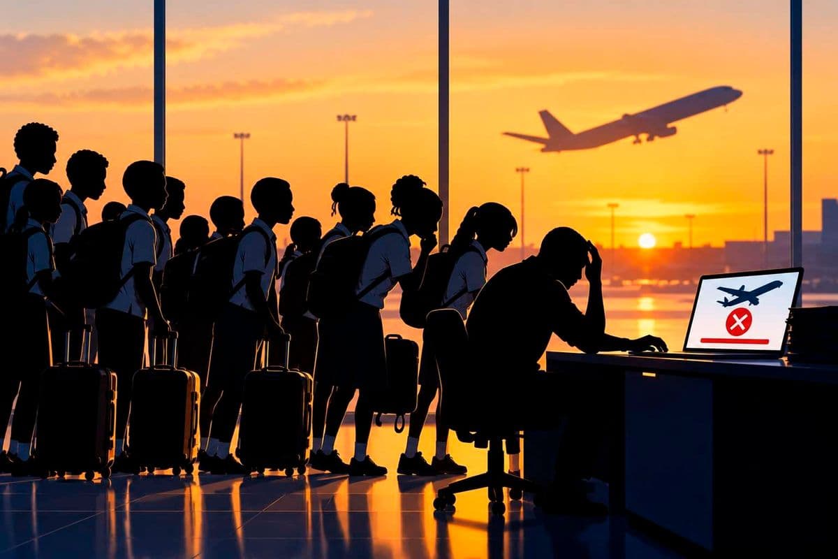 PREMIUM Airline booking glitch leaves 73 chess players stranded Local travel agency explains how group of travelling students got caught up in chaotic airport scenes. Other Sports Just now Listen