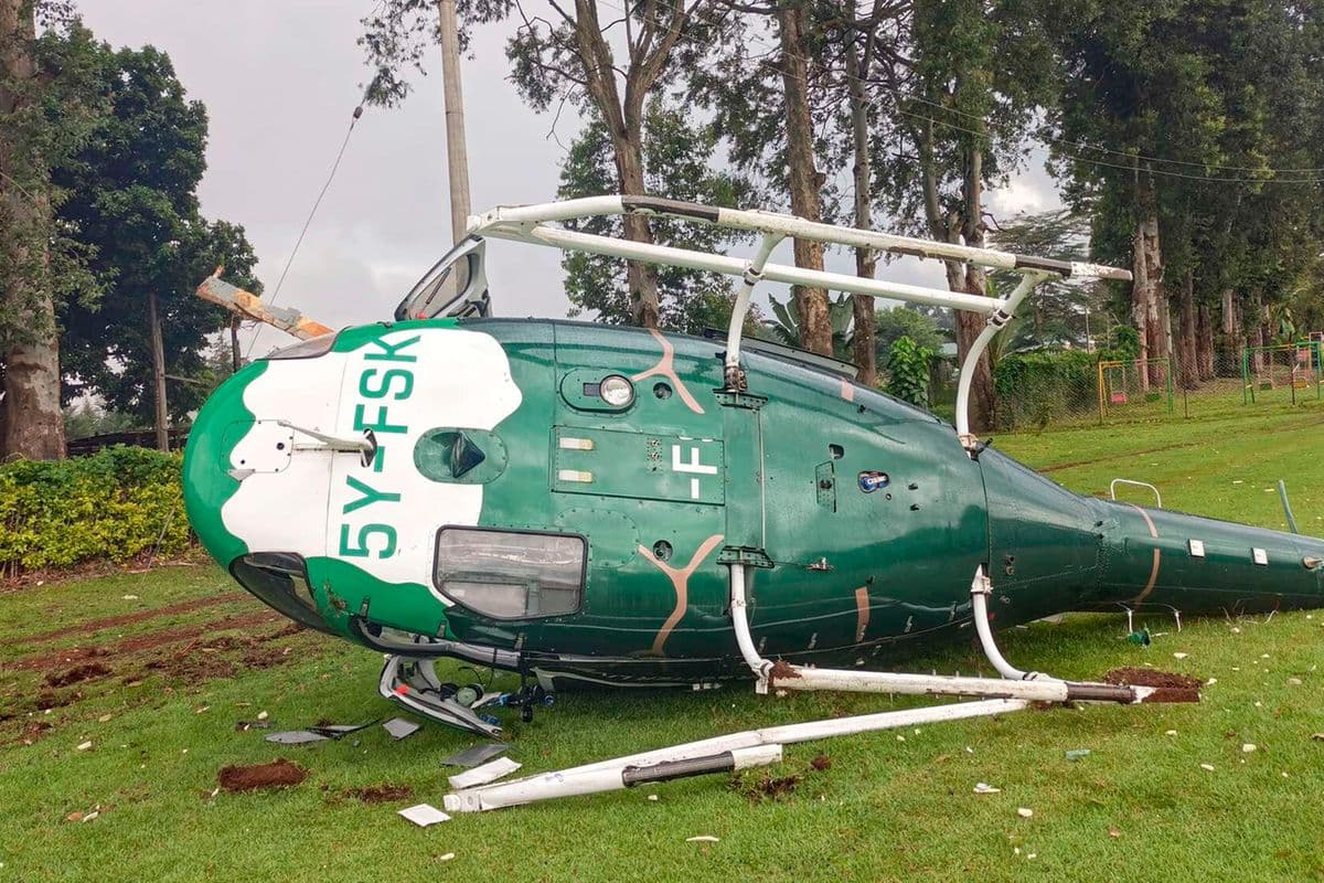 PREMIUM Narrow escape: Final moments before chopper carrying PS Ngeno and four others crashed Eyewitnesses said the helicopter appeared to struggle to gain altitude. News Just now Listen