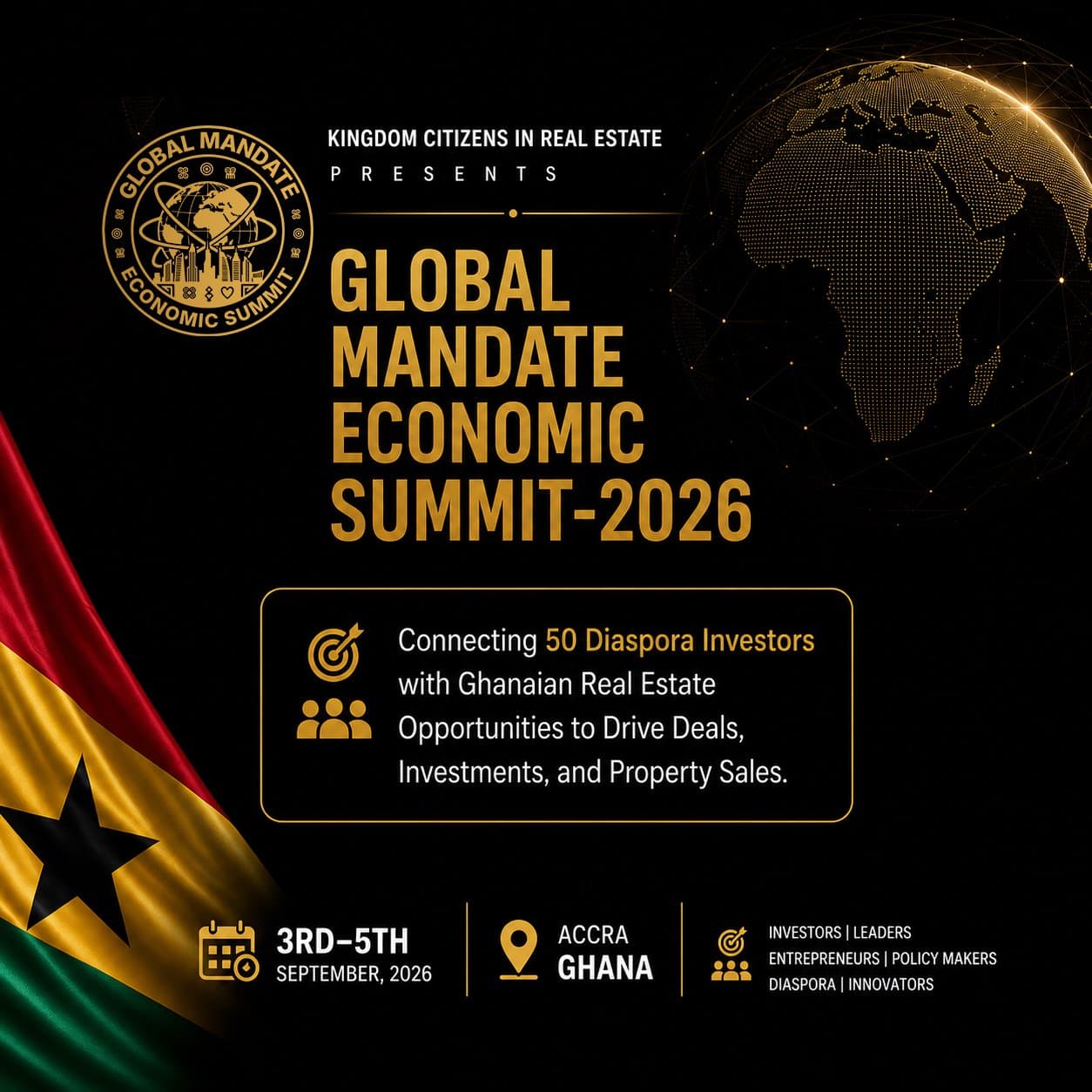 Global Mandate Economic Summit 2026 to bring diaspora investors, global leaders to Accra