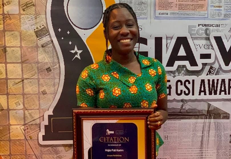 EIB Network’s Hajia Fati Karim wins Excellence in Health Systems Accountability Reporting Award