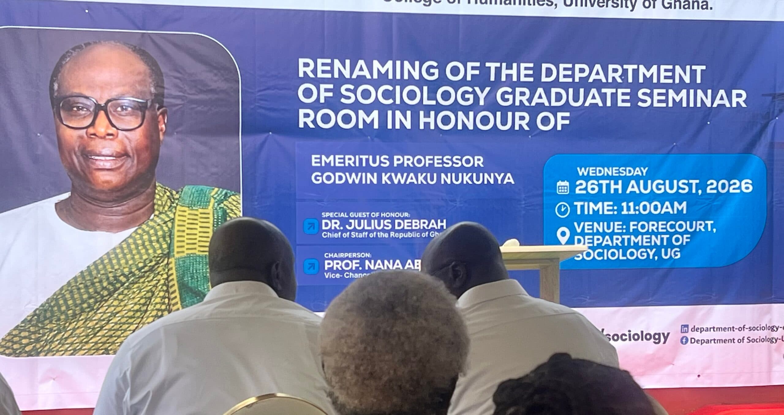 University of Ghana immortalises GK Nukunya