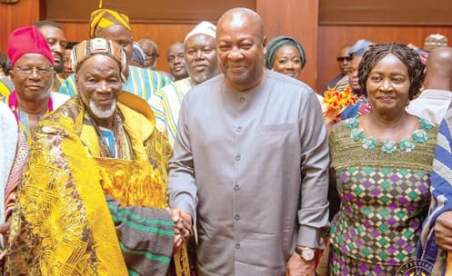 President Mahama mourns Yaa Naa, praises his role in restoring peace in Dagbon