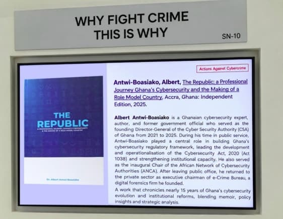 Dr Albert Antwi-Boasiako's book exhibited at UN Congress in Abu Dhabi