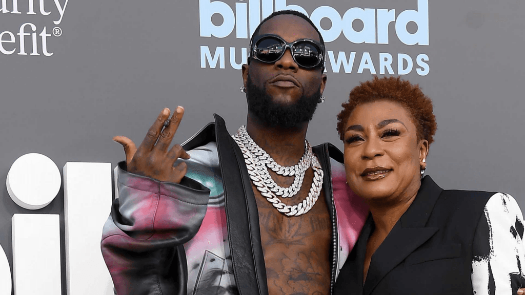 I grab Burna Boy’s phone when he goes wild on Instagram Live, says mother