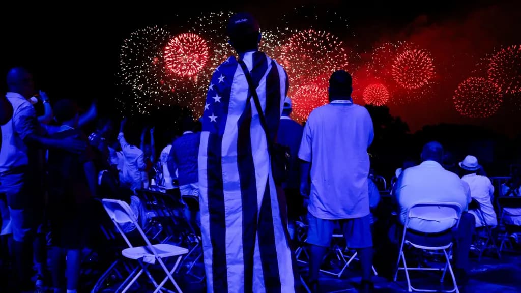 US marks its 250th birthday with fireworks, flyovers and extreme weather