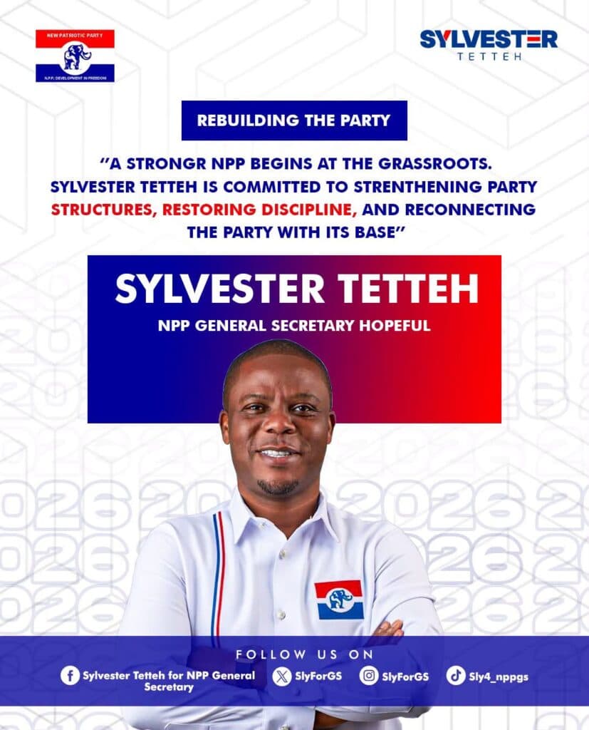 Sylvester Tetteh pledges to strengthen NPP structures ahead of 2028