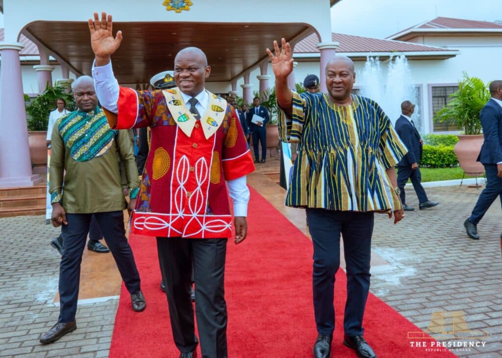 Photos: Gabon President arrives in Ghana for official visit