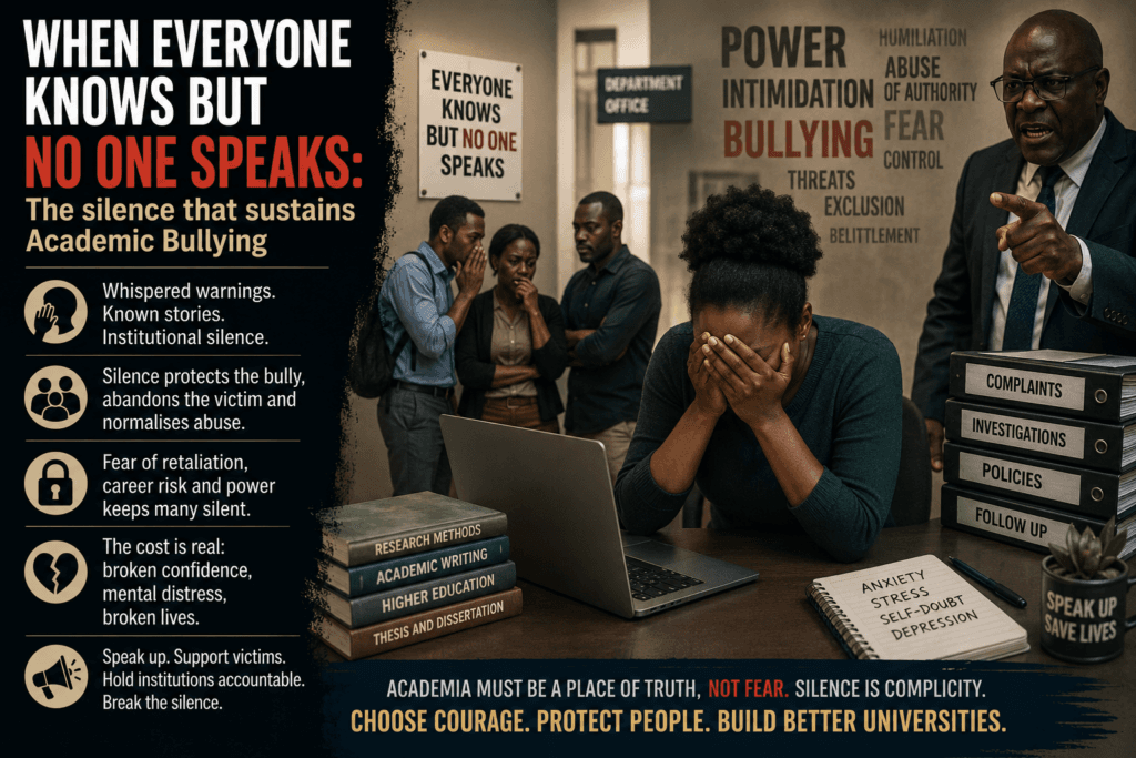 When everyone knows but no one speaks: The silence that sustains Academic Bullying