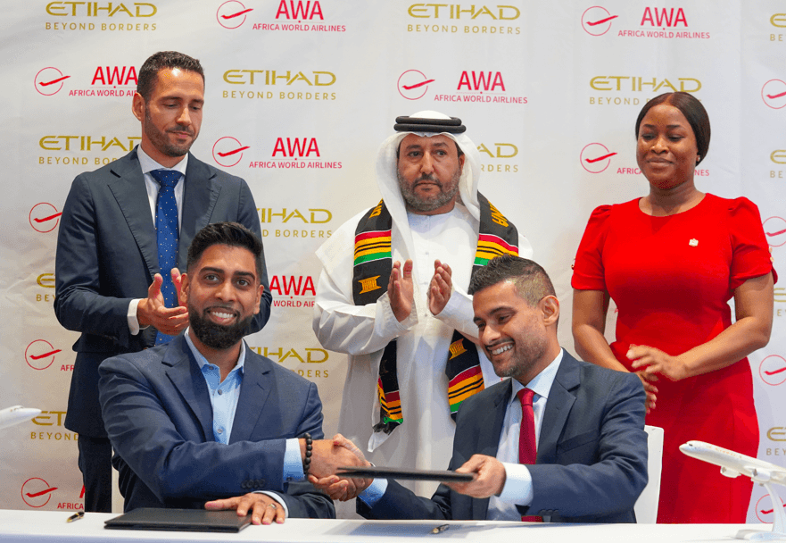Etihad Airways and Africa World Airlines sign strategic partnership agreement
