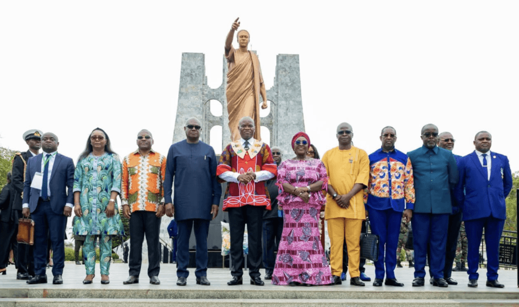 Gabon’s Nguema pays homage to Osagyefo Dr Kwame Nkrumah