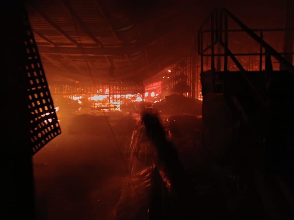 Massive fire engulfs Melcom warehouse at Tema Free Zones