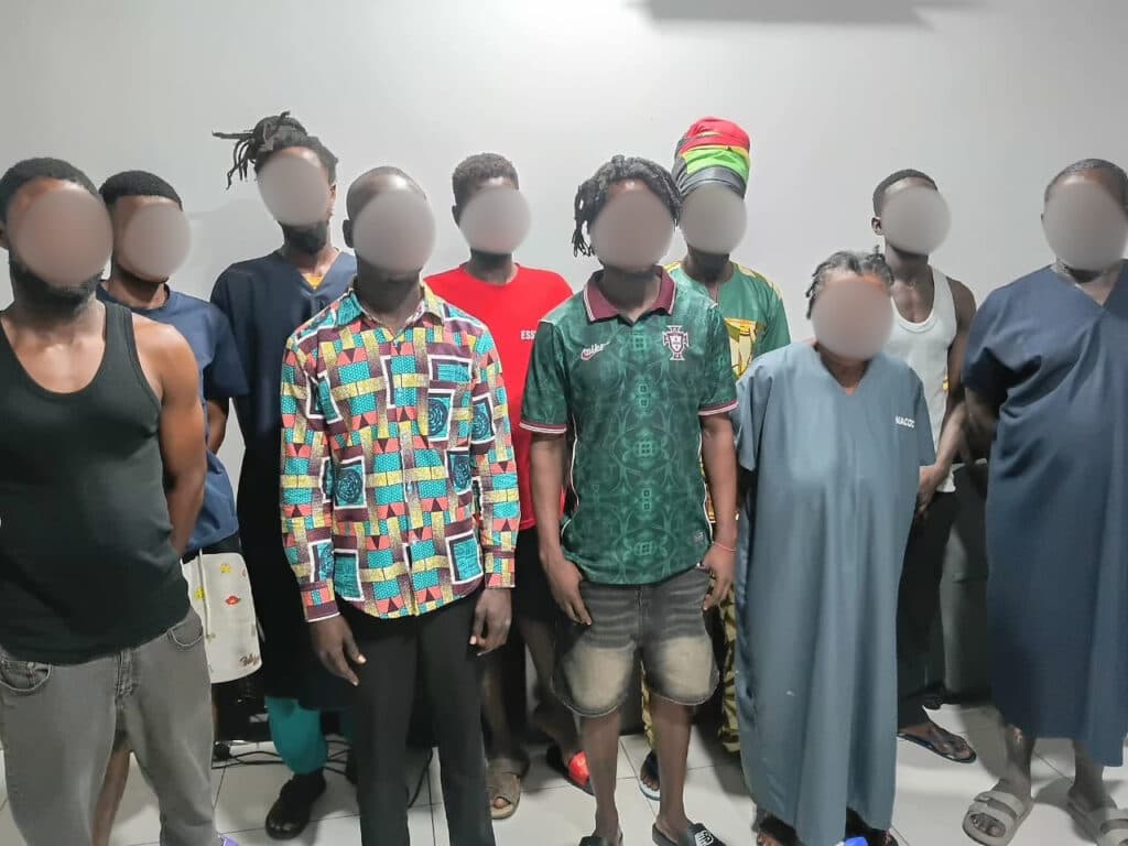 NACOC swoops on Cape Coast drug hotspots, arrests 10 in major crackdown