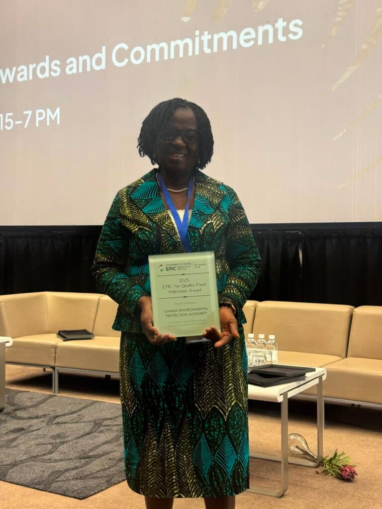 Ghana EPA honoured at Africa Clean Air Forum for progress in tackling air pollution
