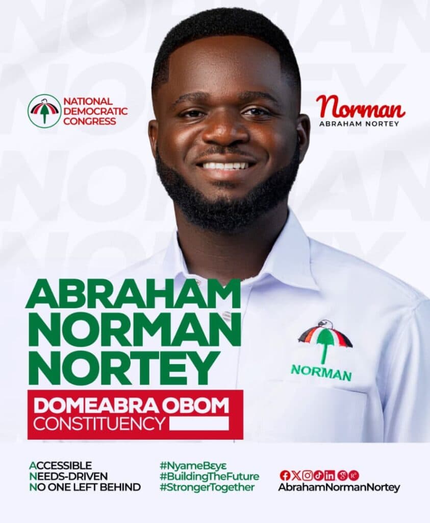 Former UCC, UHAS SRC President Abraham Nortey declares NDC parliamentary bid for Domeabra-Obom