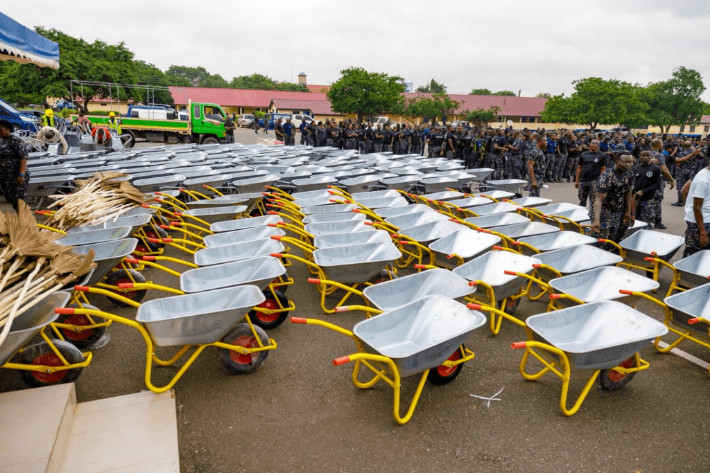 Ghana Police rally public support for 2-day national cleaning exercise