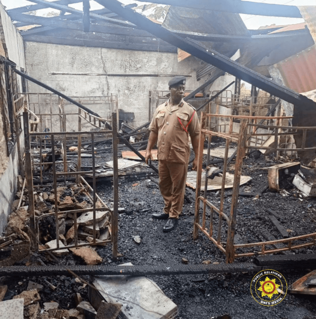 Fire destroys two rooms at Mim SHS girls’ dormitory as GNFS contains blaze