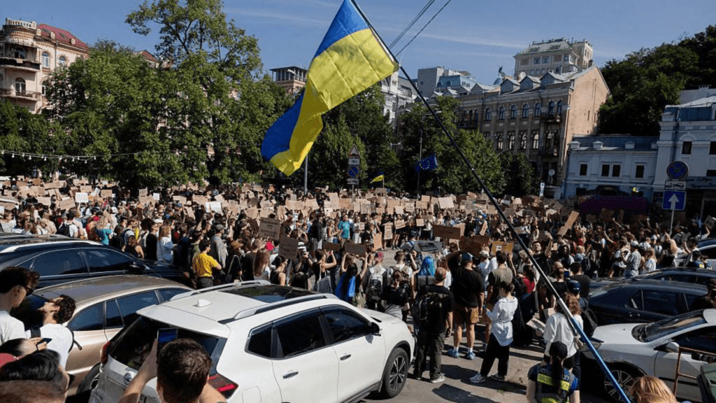 Protests erupt in Ukraine after Zelensky dismisses popular Defence Minister Fedorov