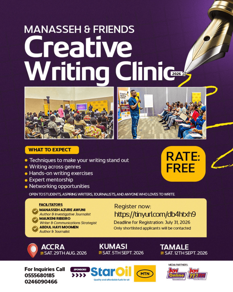 Manasseh and Friends Creative Writing Clinic expands to Kumasi
