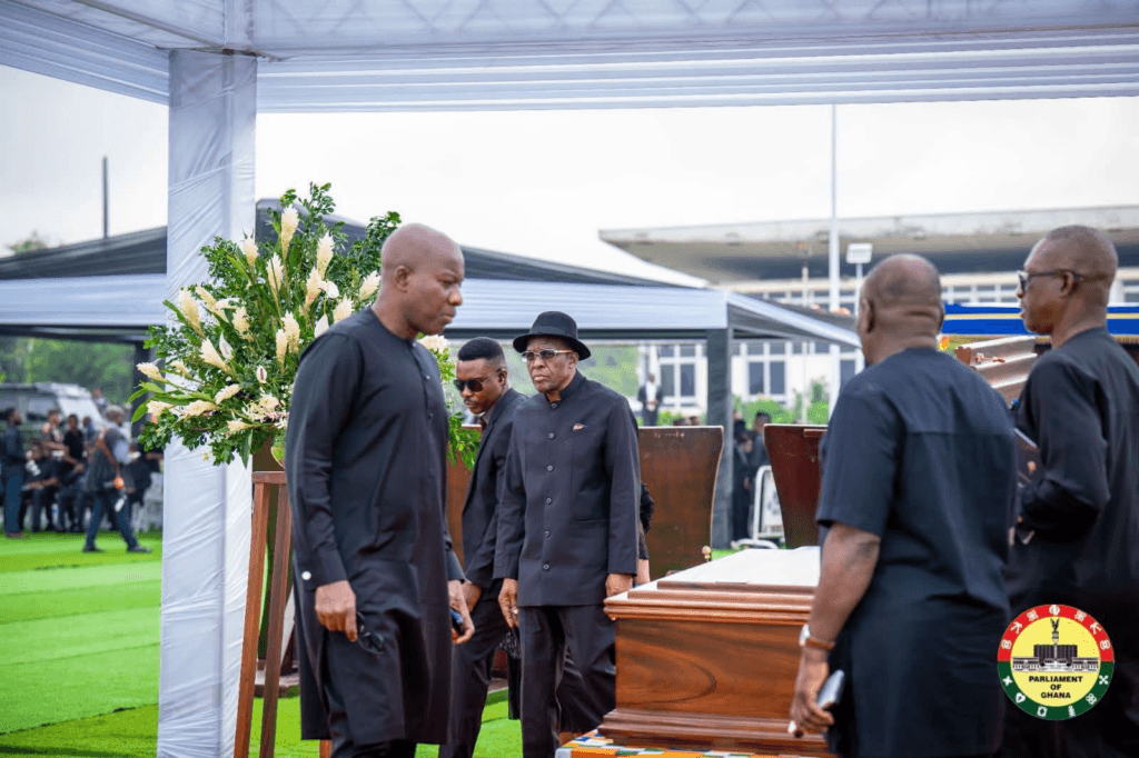 Photos: Dignitaries gather at State House for funeral of Ambassador James Victor Gbeho