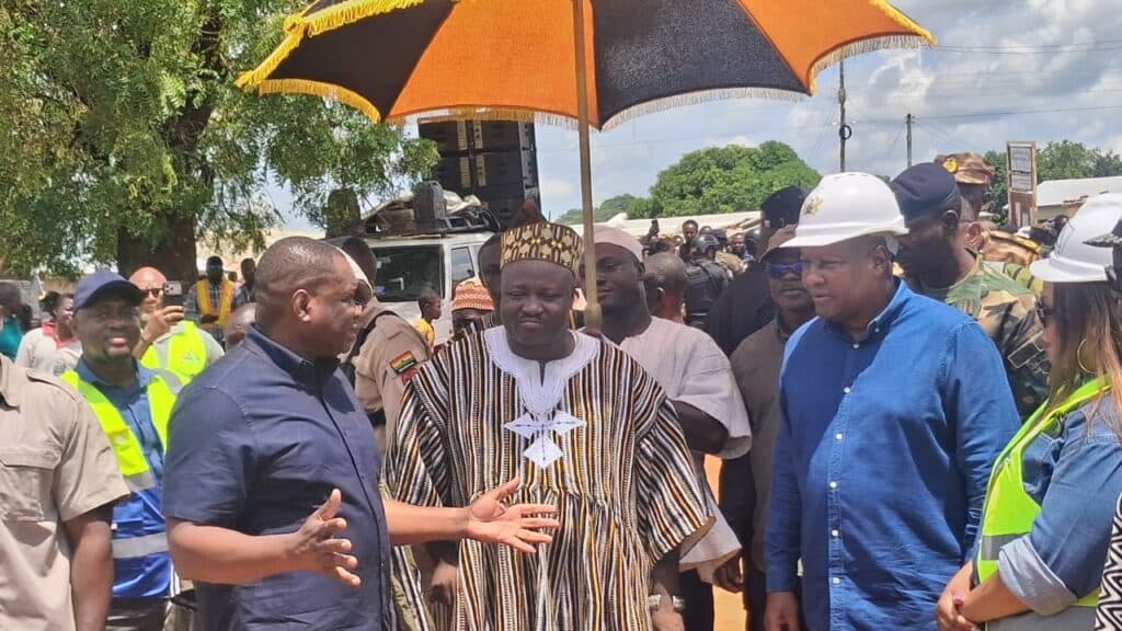 President Mahama reiterates commitment to link regional capitals with good roads