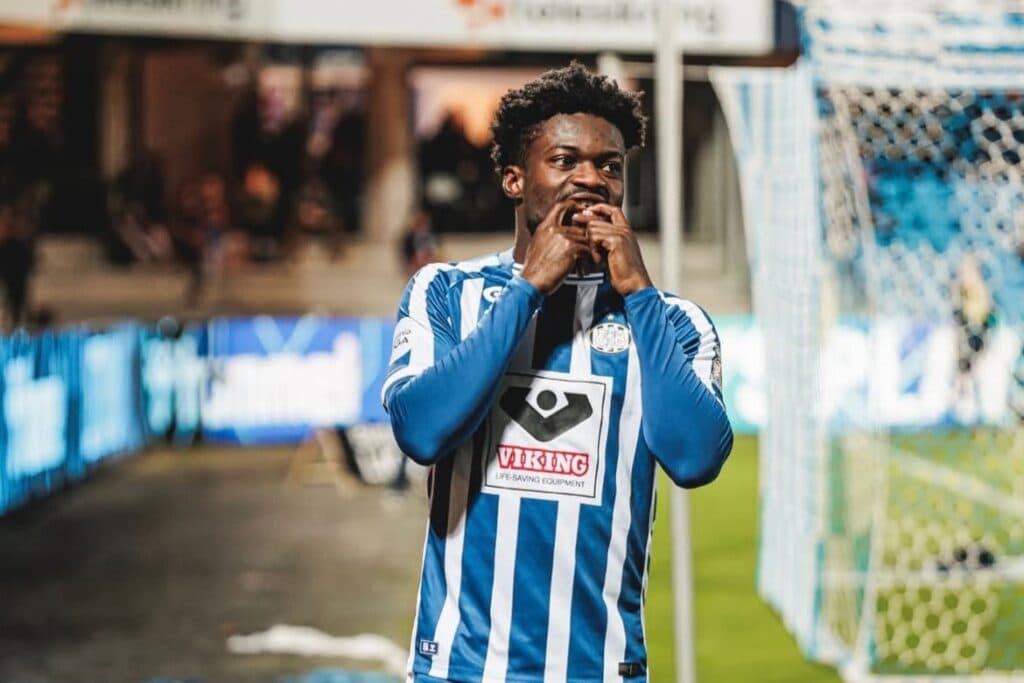 Richmond Gyamfi to join Egersunds IK on loan from AGF
