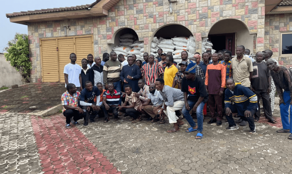 Sam George distributes fertilisers to over 5,100 farmers at Ningo-Prampram