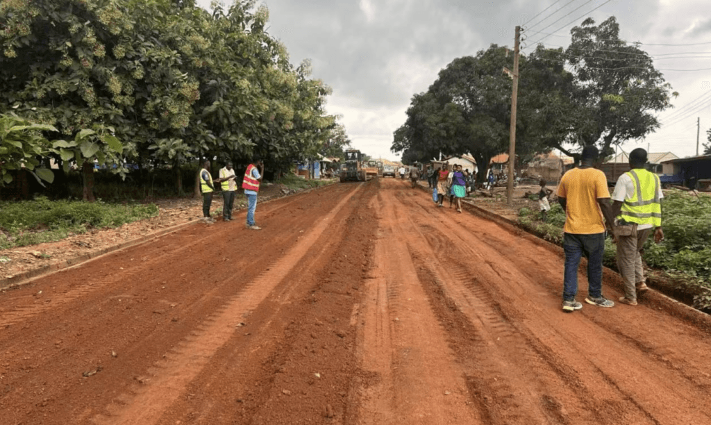 Kpassa-Merimeri road undergoes filling and levelling works to improve accessibility