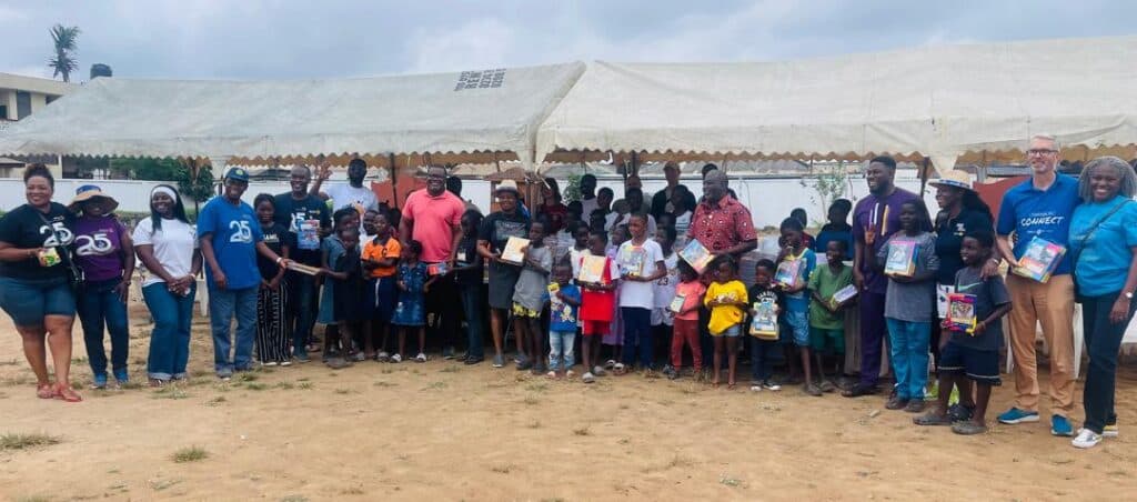 Rotary Club of Accra-Airport, SCEF donate school supplies to over 200 street-connected children