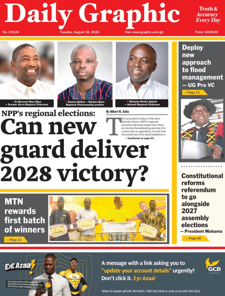Today’s front pages: Tuesday, August 18, 2026