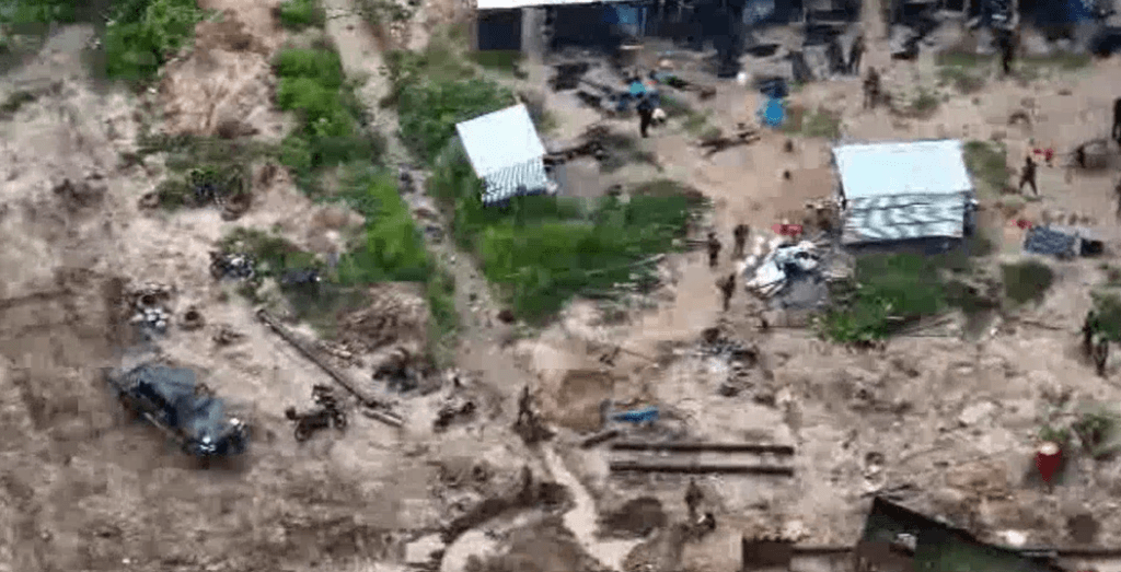 NAIMOS, security agencies raid illegal mining camps threatening Black Volta River in Savannah Region